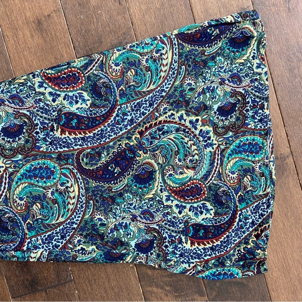 Zara Paisley Print Flare Pants Trousers Women’s Size XS - Picture 4 of 9